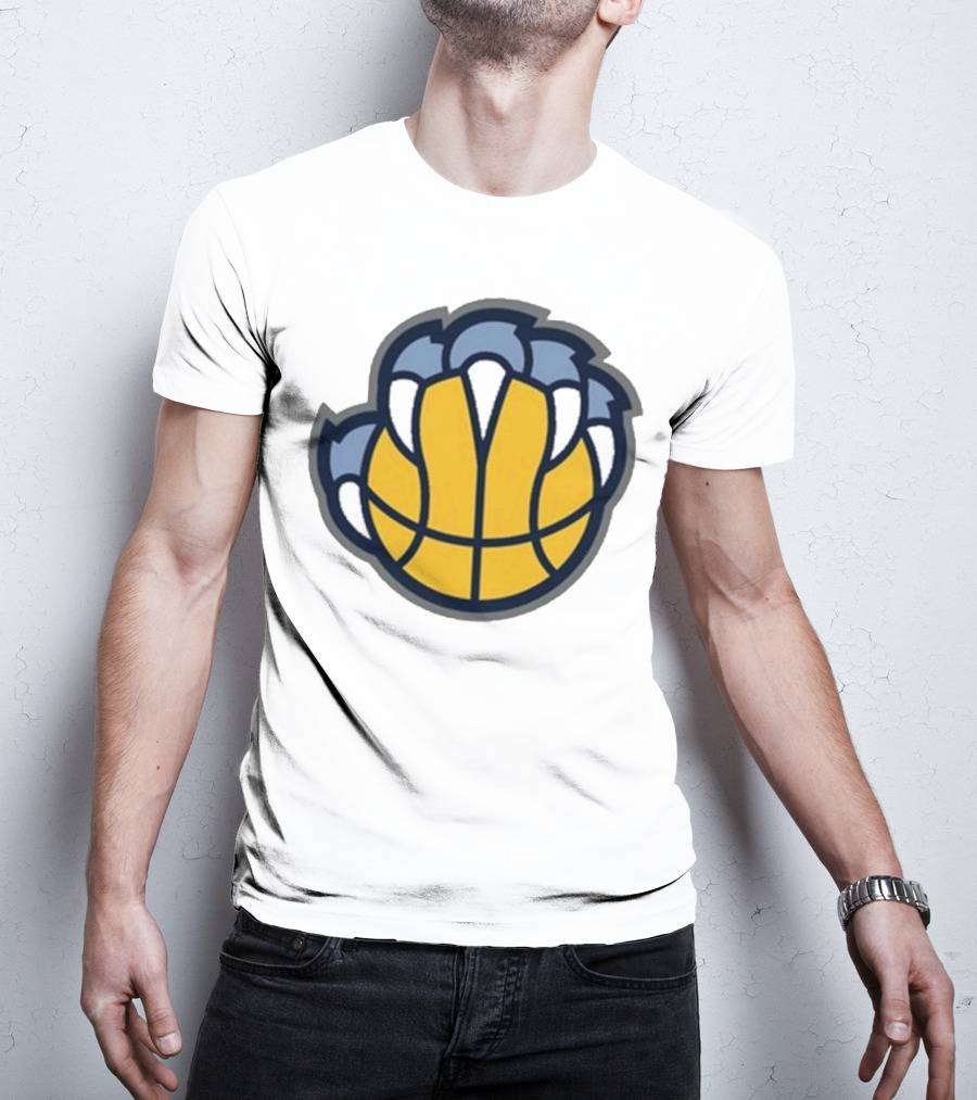 Memphis Grizzlies Claw Basketball T-Shirt