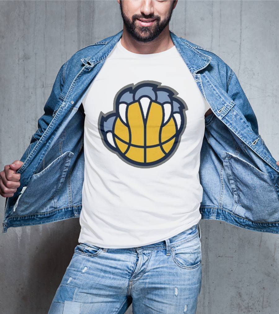 Memphis Grizzlies Claw Basketball T-Shirt