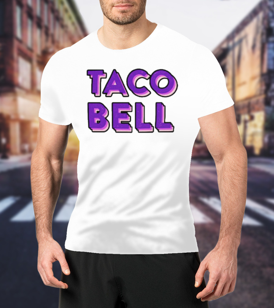Taco Bell Distress Text T-Shirt