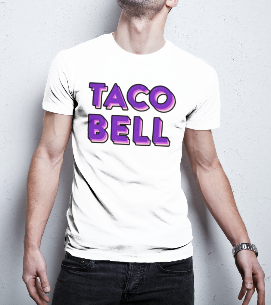 Taco Bell Distress Text T-Shirt