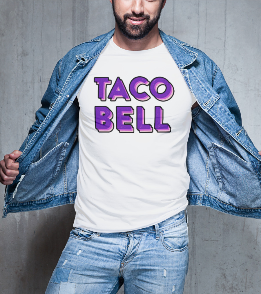 Taco Bell Distress Text T-Shirt