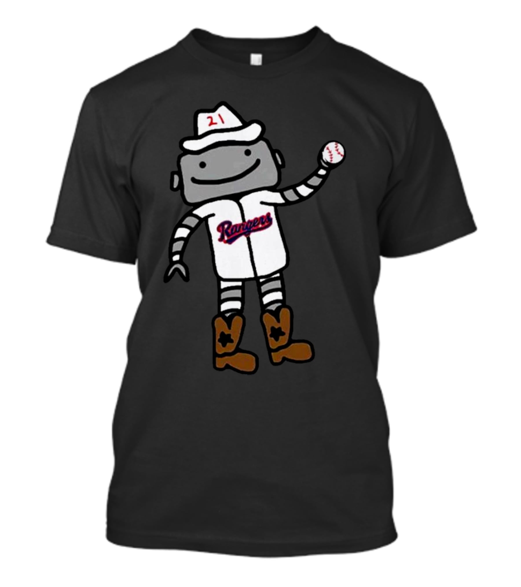 Texas Rangers Jason Robertson Robo Multisport Athlete Baseball Robot T-Shirt