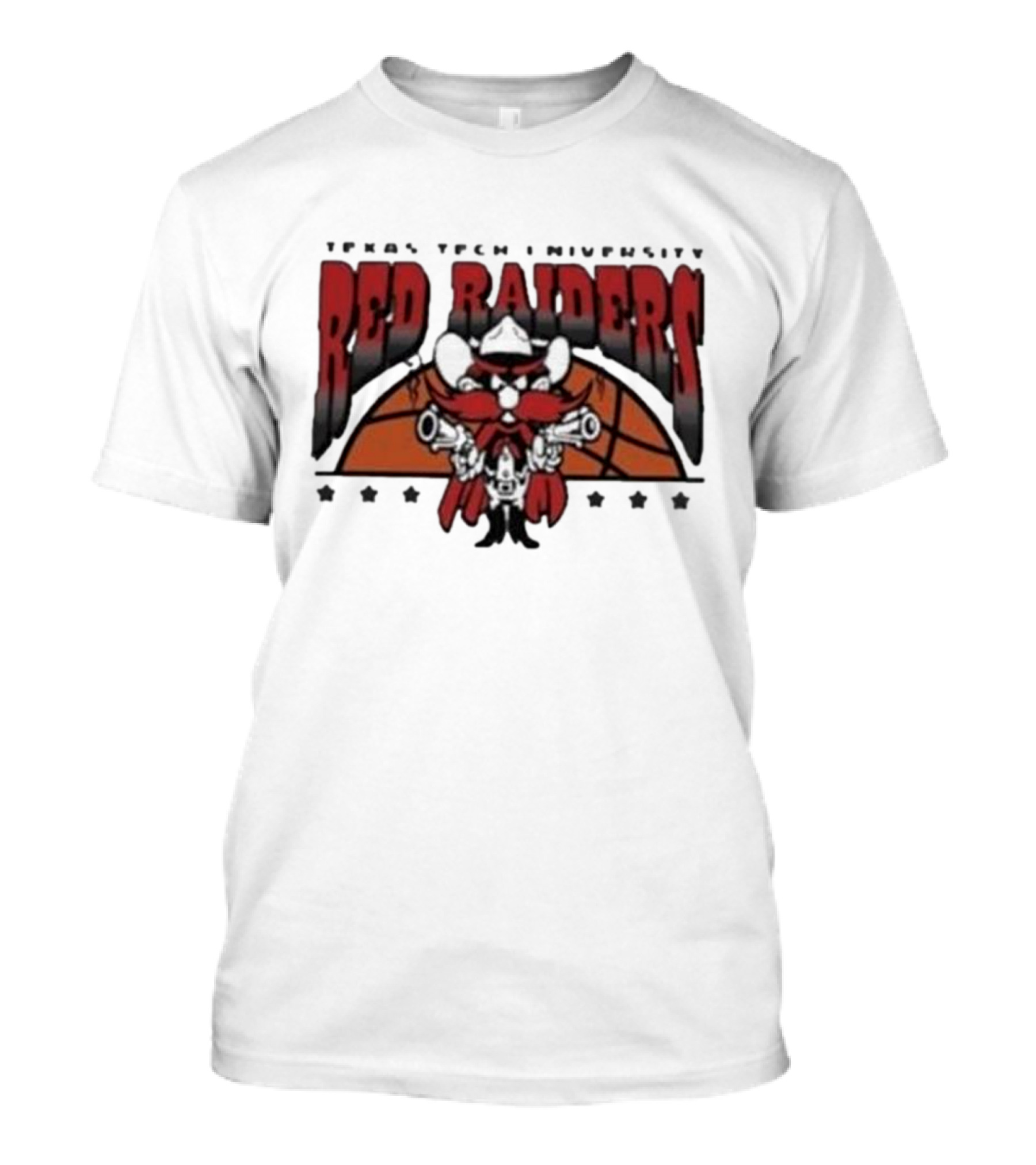 Texas Tech Basketball Red Raiders Guns Up Mascot T-Shirt