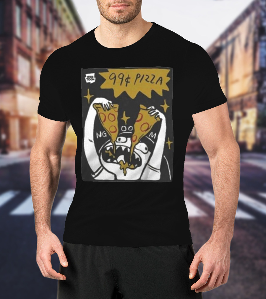 My Giant Nerd Boyfriend Wee Toon 99¢ Pizza T-Shirt