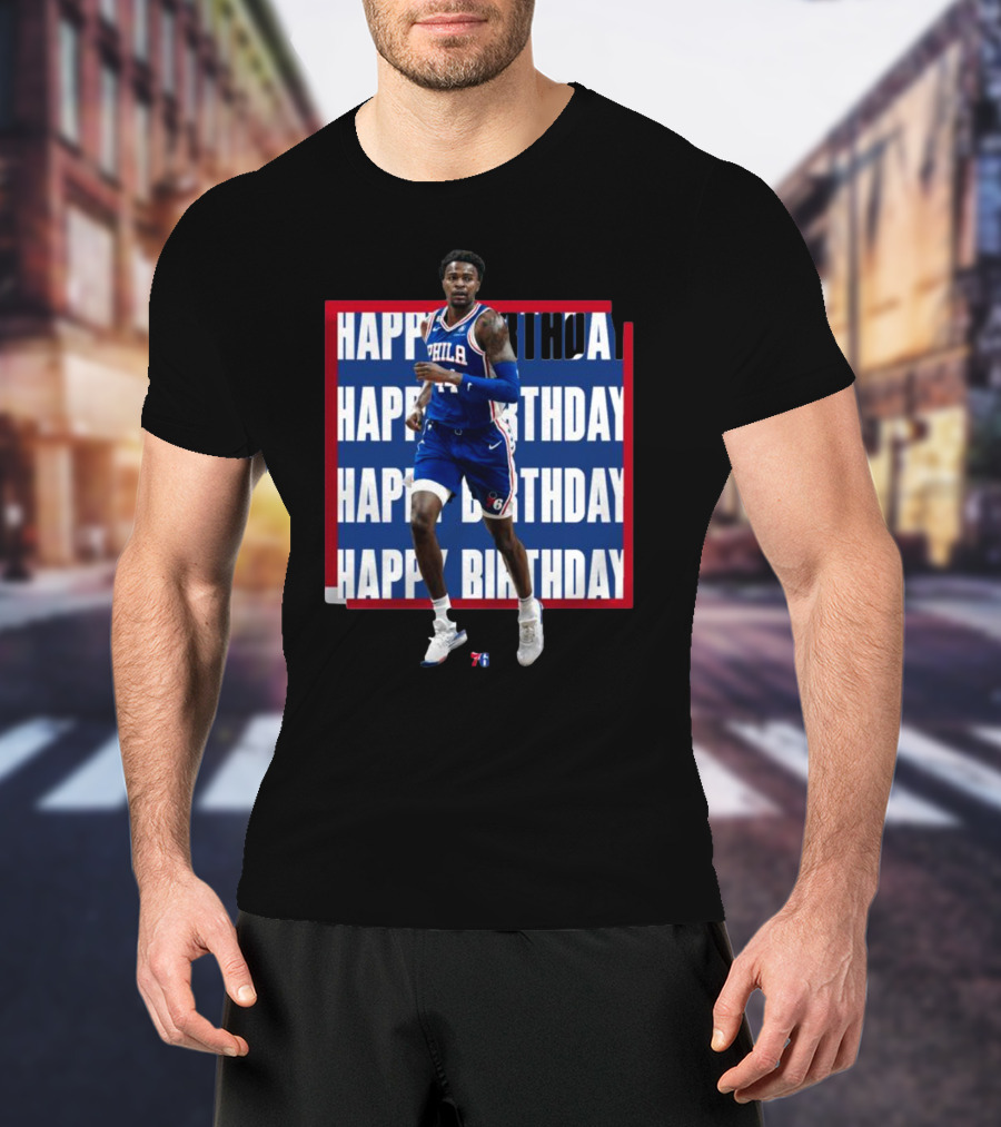 Philadelphia 76ers Happy Birthday Paul Reed Basketball T-Shirt
