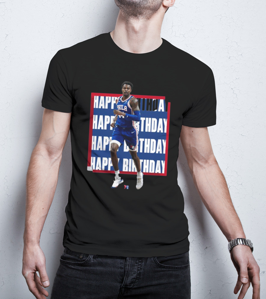 Philadelphia 76ers Happy Birthday Paul Reed Basketball T-Shirt