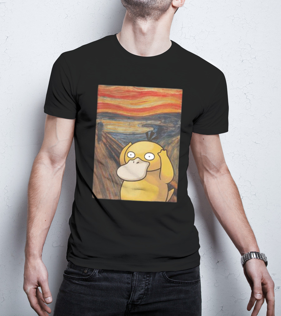Psyduck Scream Parody Pokemon Art Mashup T-Shirt