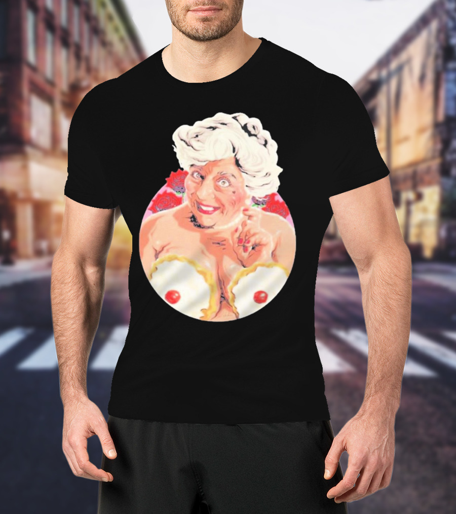 Miriam Saucy Grandma With Cake Pops And Roses T-Shirt