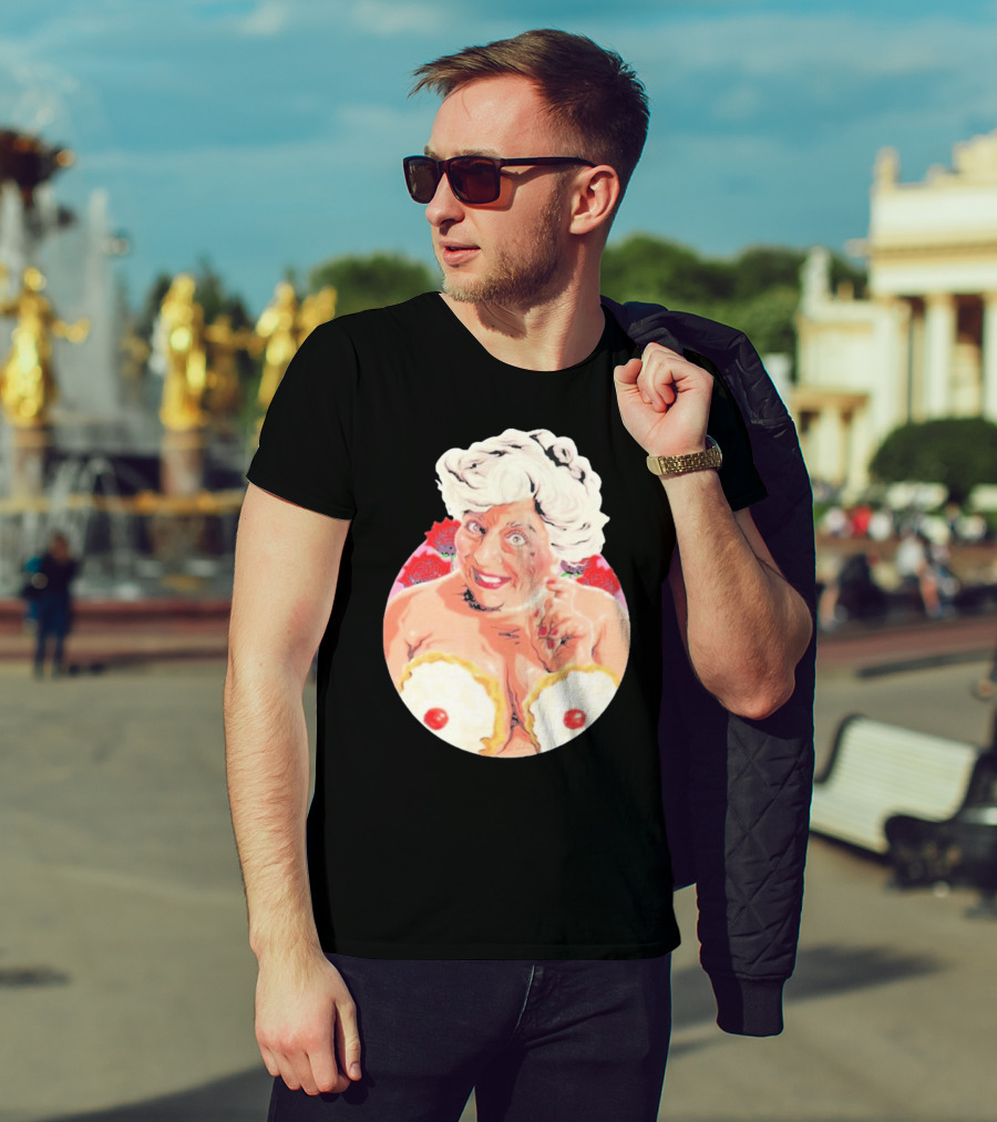 Miriam Saucy Grandma With Cake Pops And Roses T-Shirt