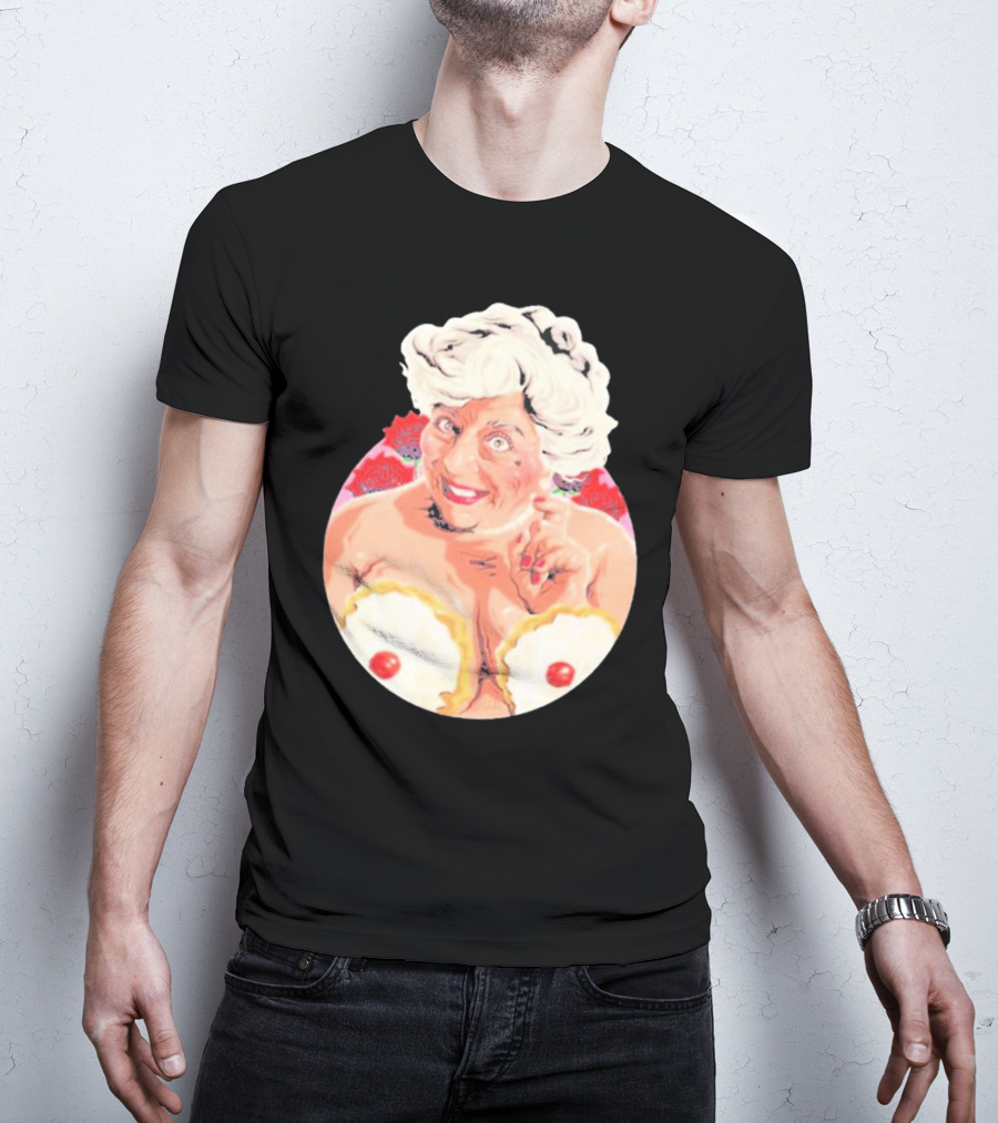 Miriam Saucy Grandma With Cake Pops And Roses T-Shirt