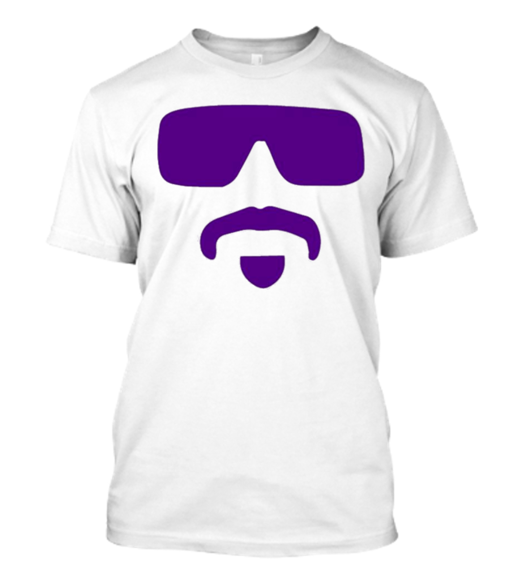 Gavin Guidry Wears Hayden Travinski Purple Sunglasses And Beard T-Shirt