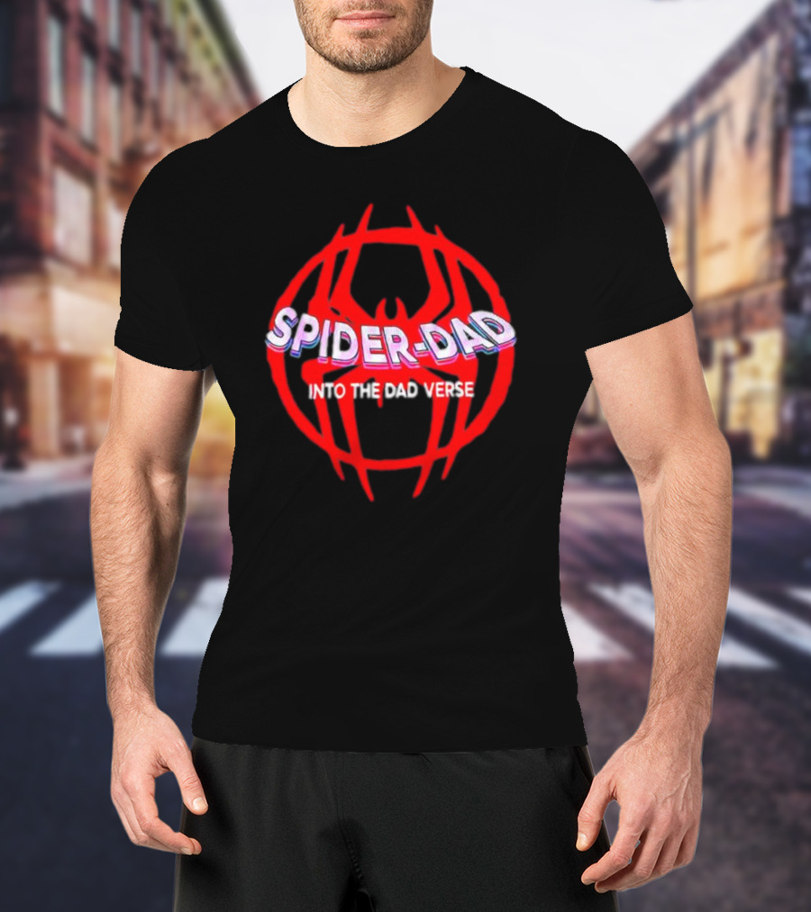 Spider Dad Into The Dadverse Red Spider T-Shirt