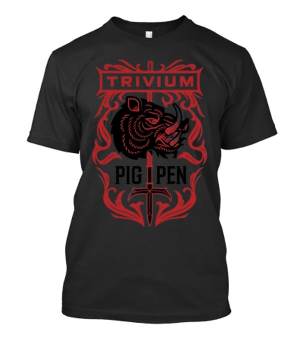 Trivium Pigpen Boar And Sword Emblem T-Shirt