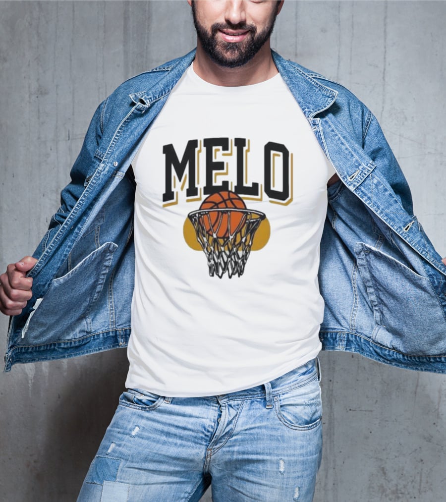 Melo Los Angeles Basketball Hoop Net Iconic T-Shirt