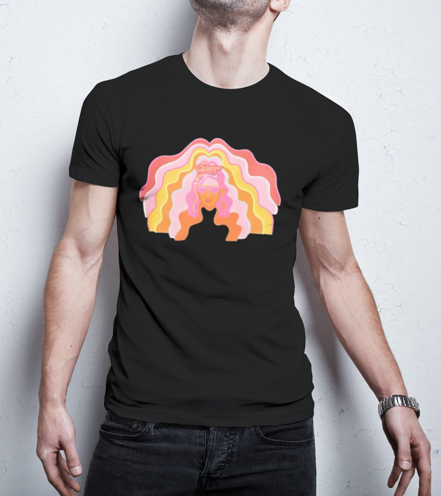 Queen Radio Flow Retro Psychedelic Vibes T-Shirt