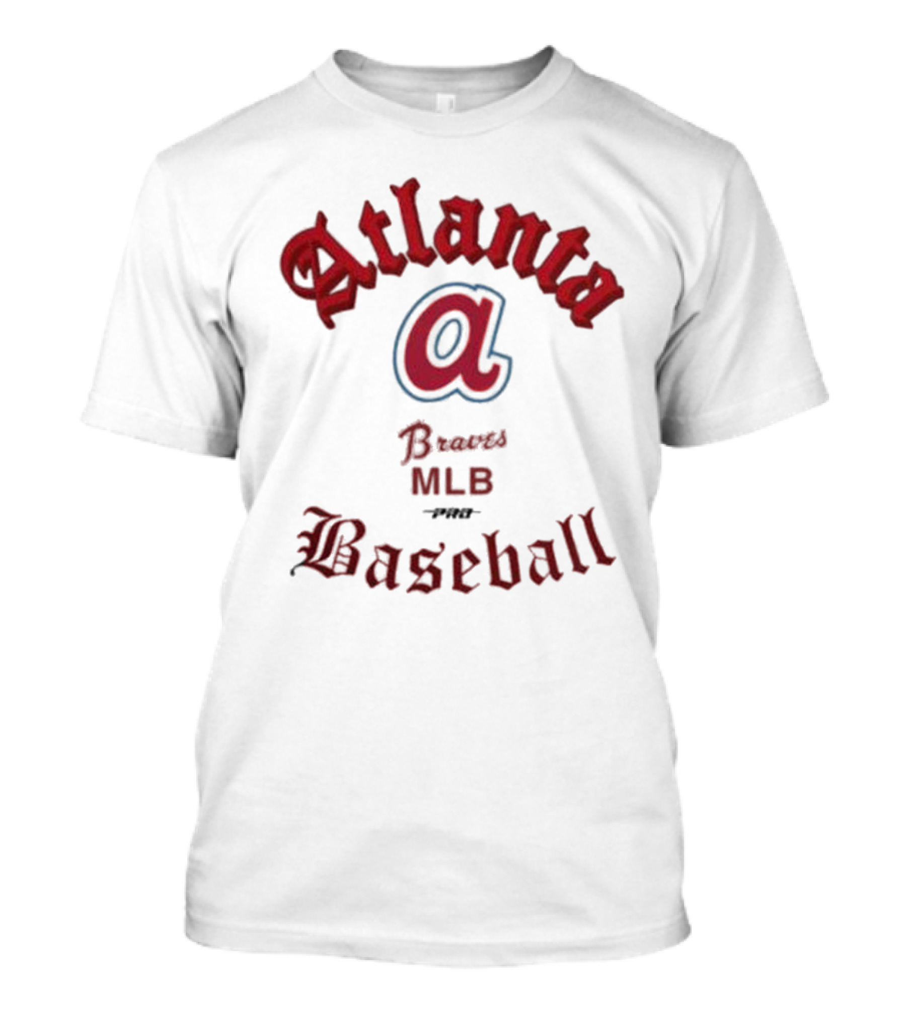 Atlanta Braves MLB Baseball Pro Standard Cream Cooperstown Old English T-Shirt