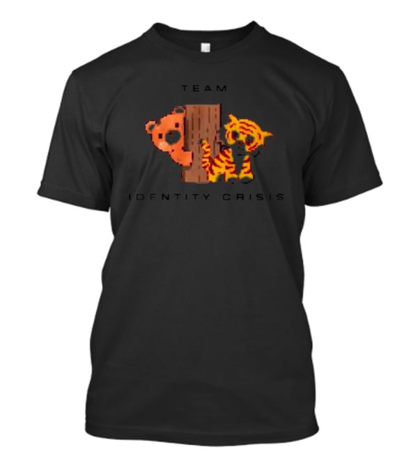 Team Identity Crisis Bear And Tiger Peek T-Shirt