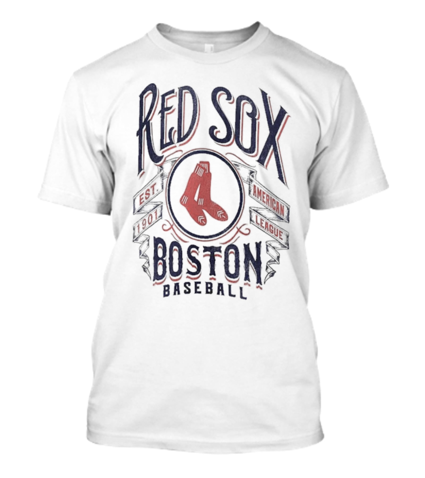 Boston Red Sox American League Est 1901 Baseball Darius Rucker Collection Distressed Rock T-Shirt