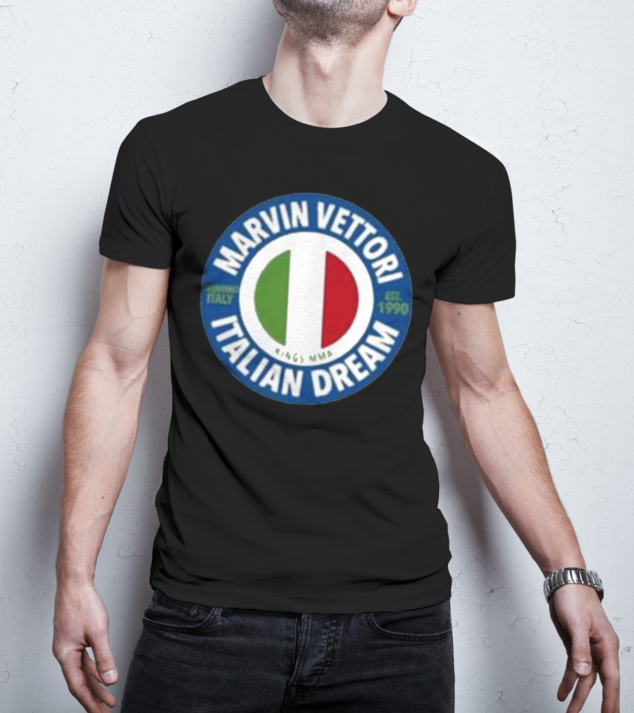 Marvin Vettori Italian Dream Treviso Italy Est. 1990 Rings MMA T-Shirt