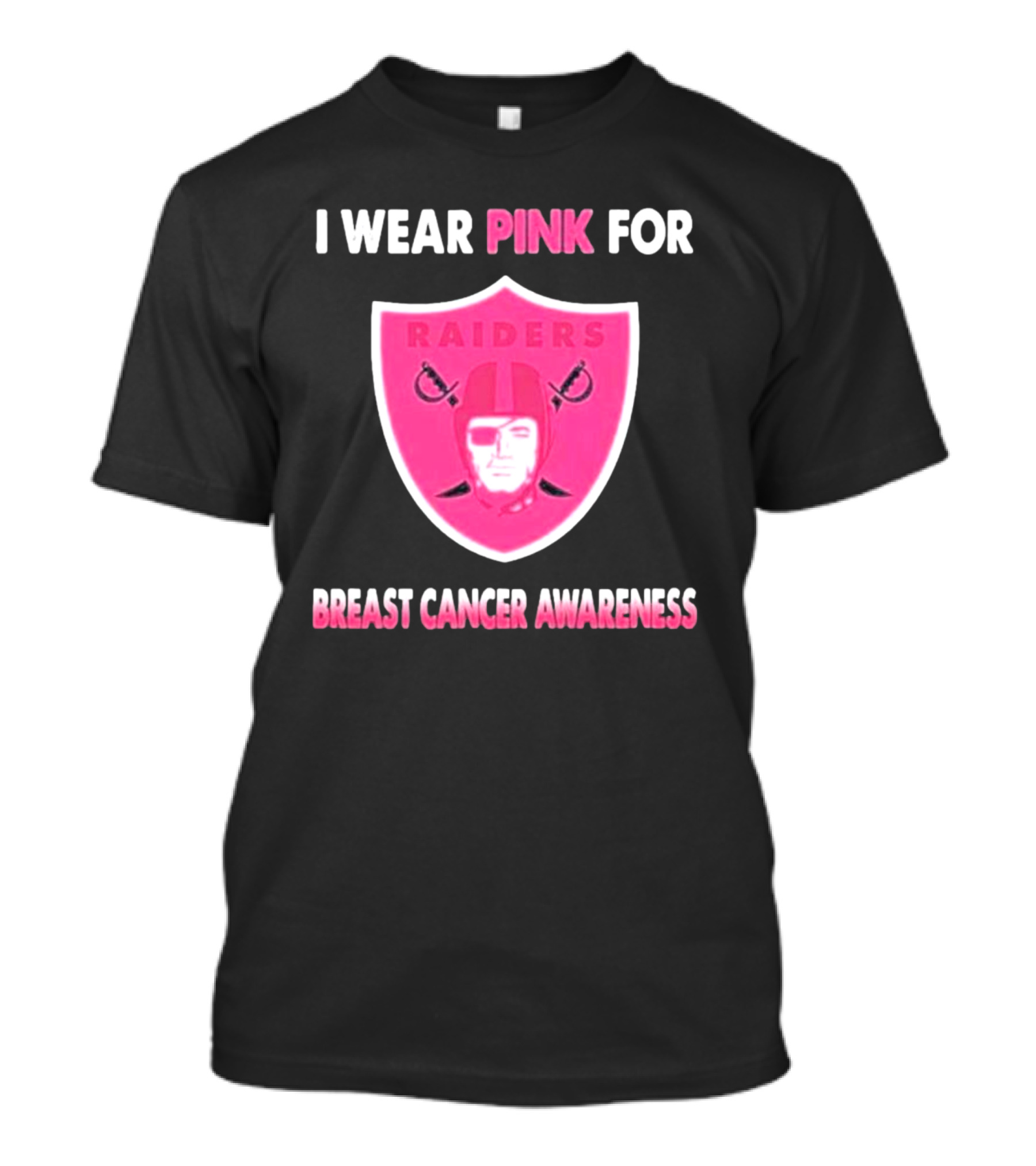 Las Vegas Raiders I Wear Pink For Breast Cancer Awareness T-Shirt
