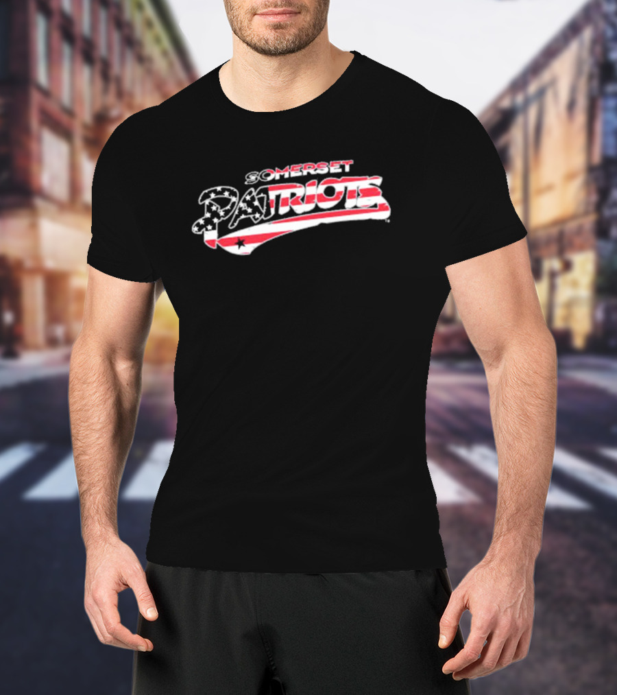 Somerset Patriots Stars And Stripes Wordmark T-Shirt