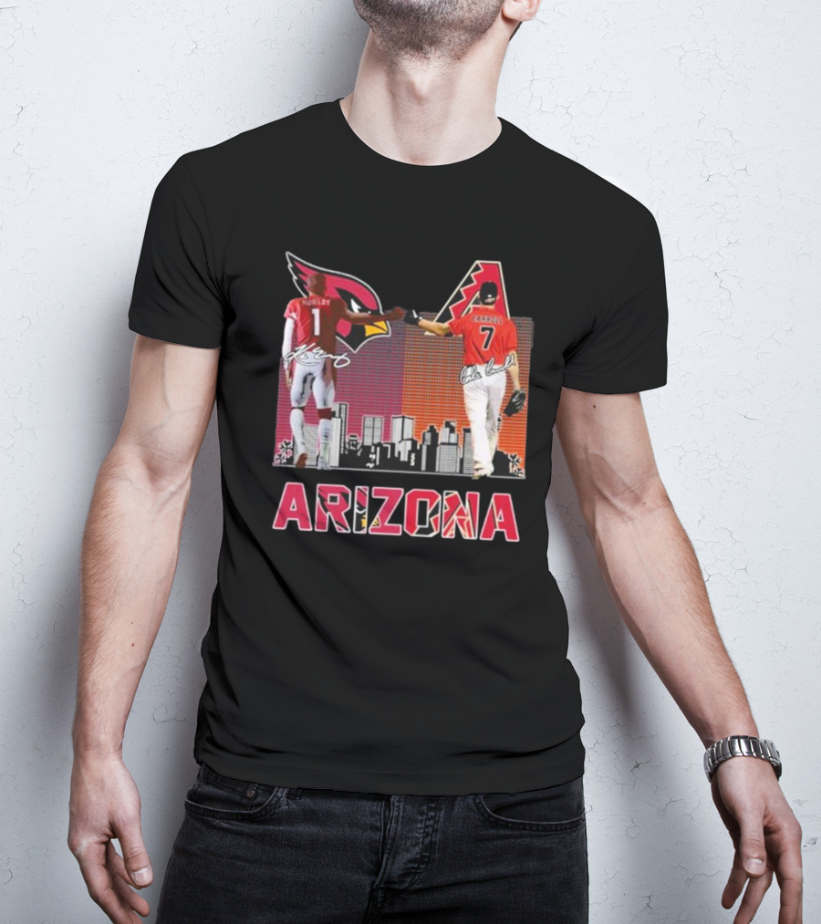 Arizona Cardinals Diamondbacks Kyler Murray And Corbin Carroll Signatures T-Shirt