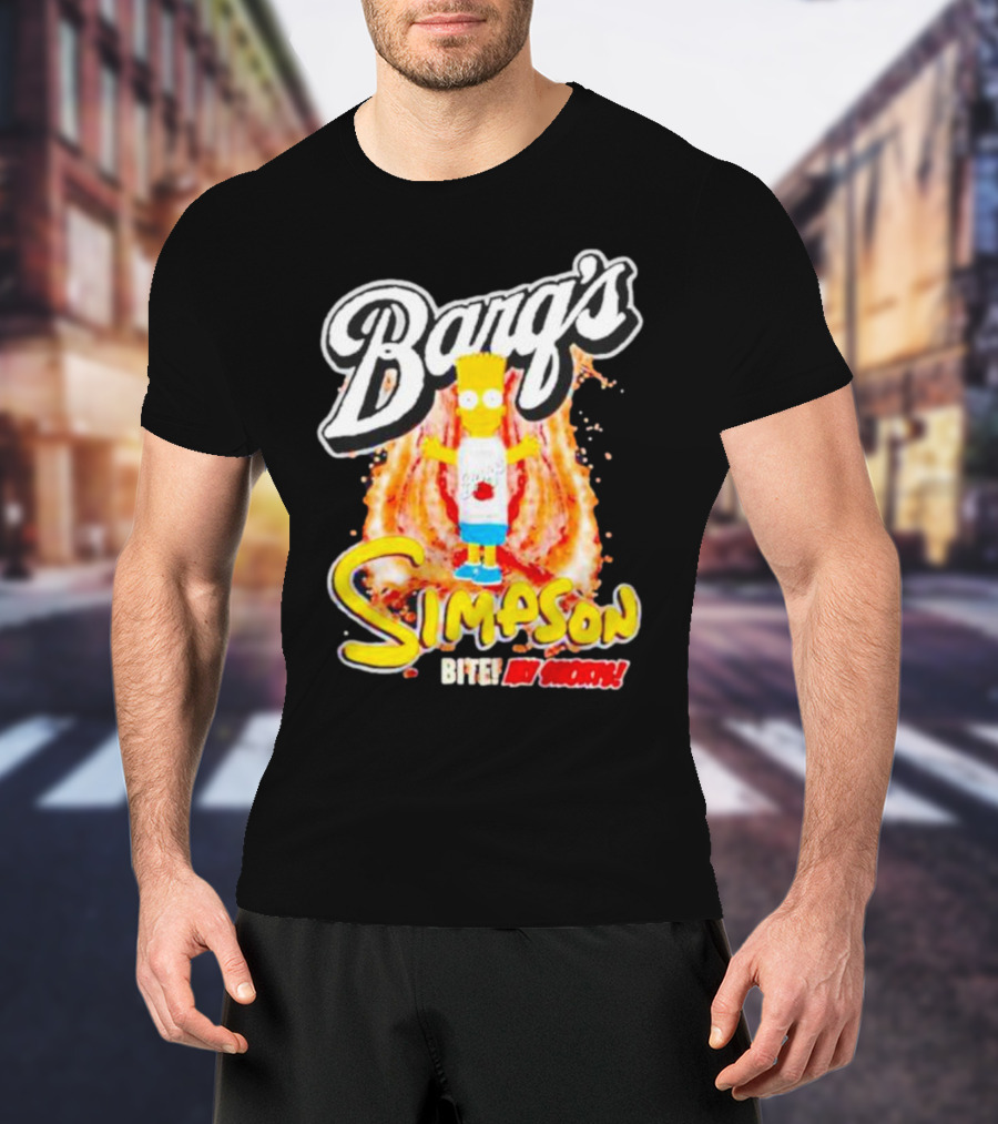 Barg’s Root Beer Bart Simpson Bite My Shorts T-Shirt