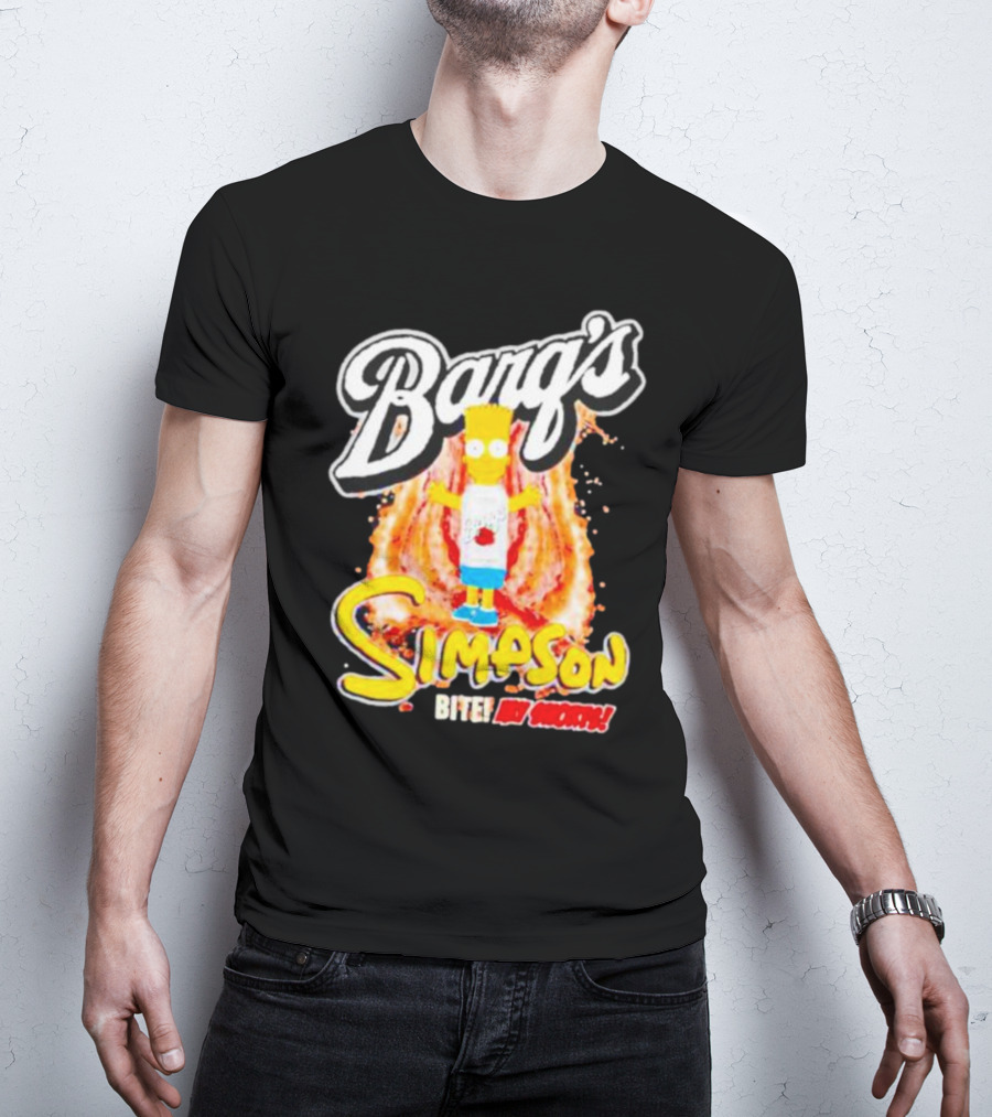 Barg’s Root Beer Bart Simpson Bite My Shorts T-Shirt