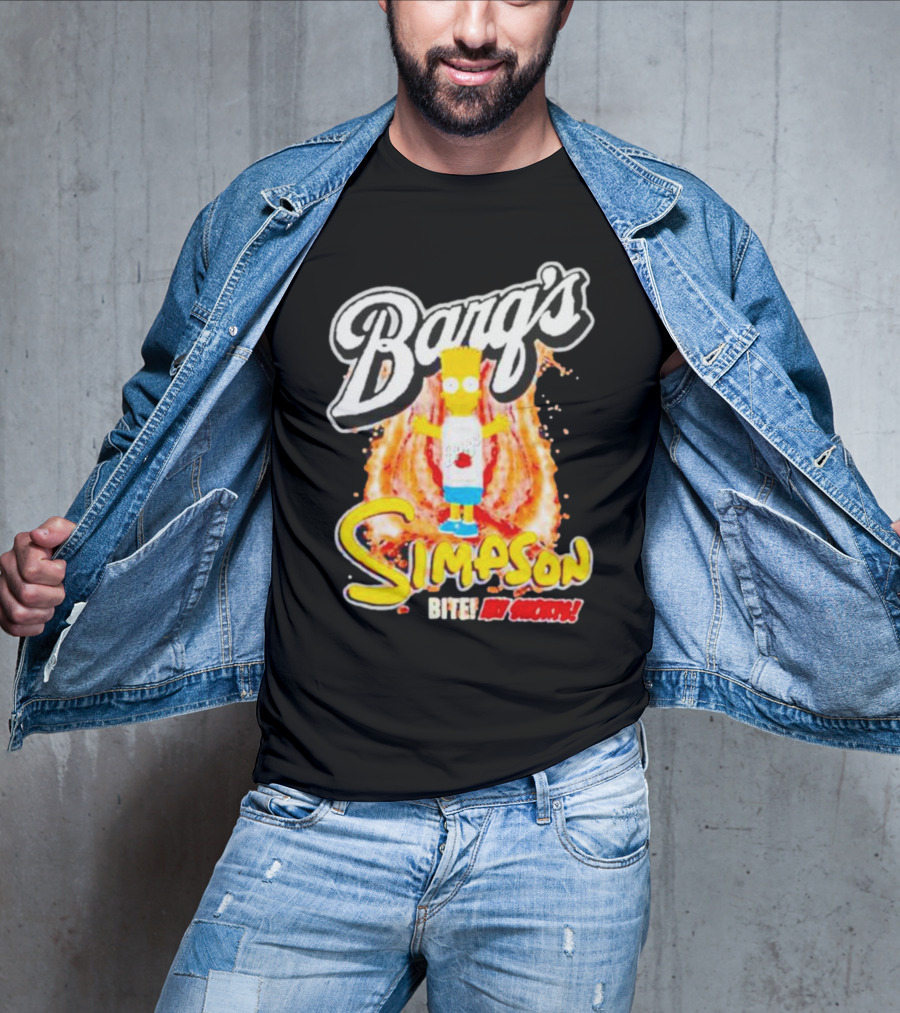 Barg’s Root Beer Bart Simpson Bite My Shorts T-Shirt