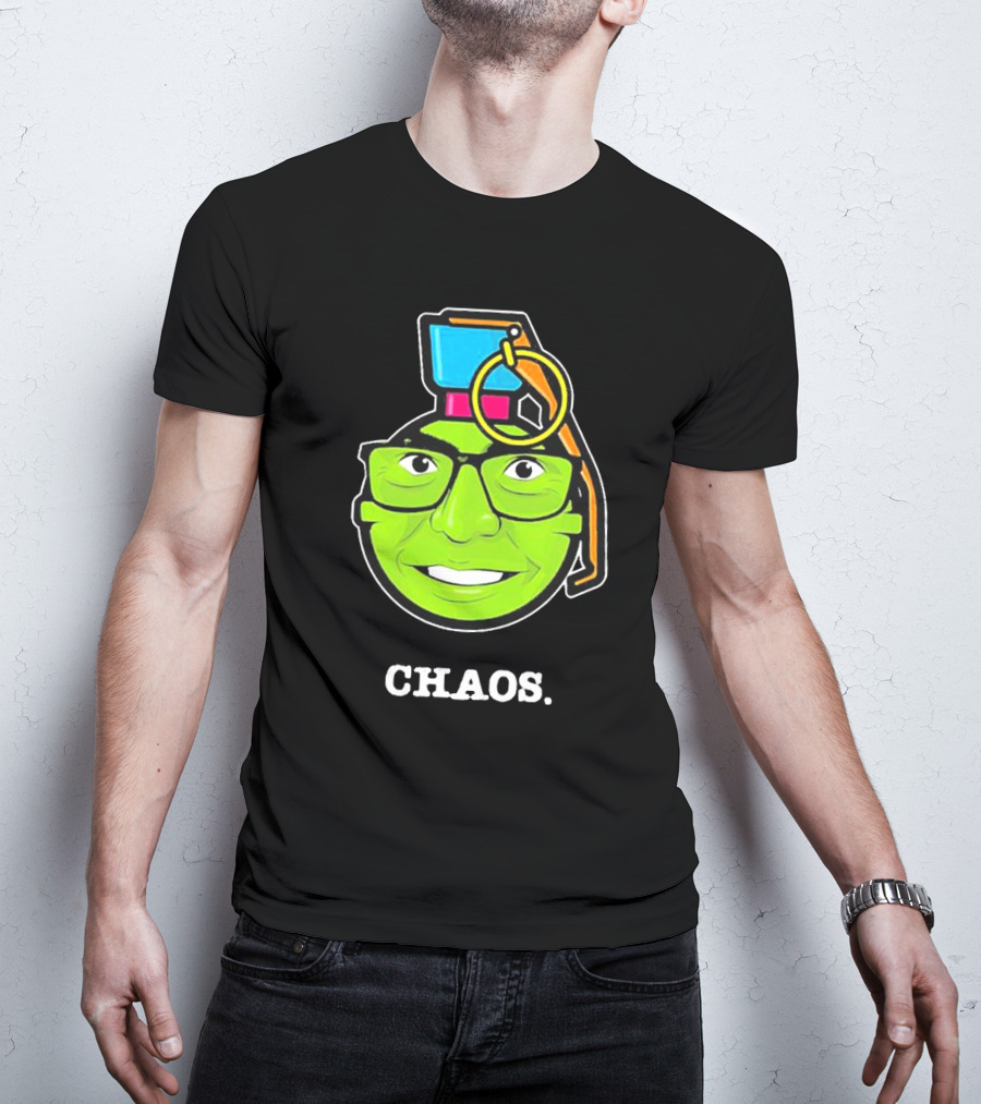 Lebatard And Friends Store Chaos Grenade Icon With Glasses And Smile T-Shirt
