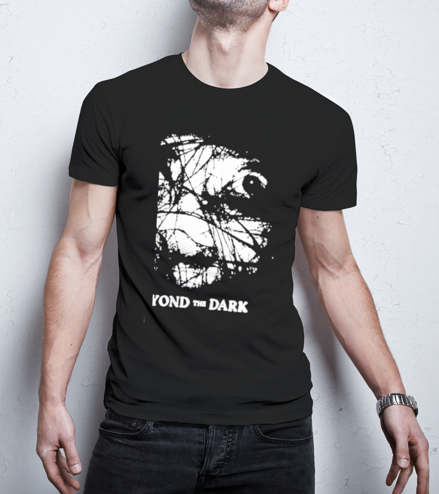 Beyond The Dark Exploring With Josh Eerie Face In Abstract Webbing T-Shirt