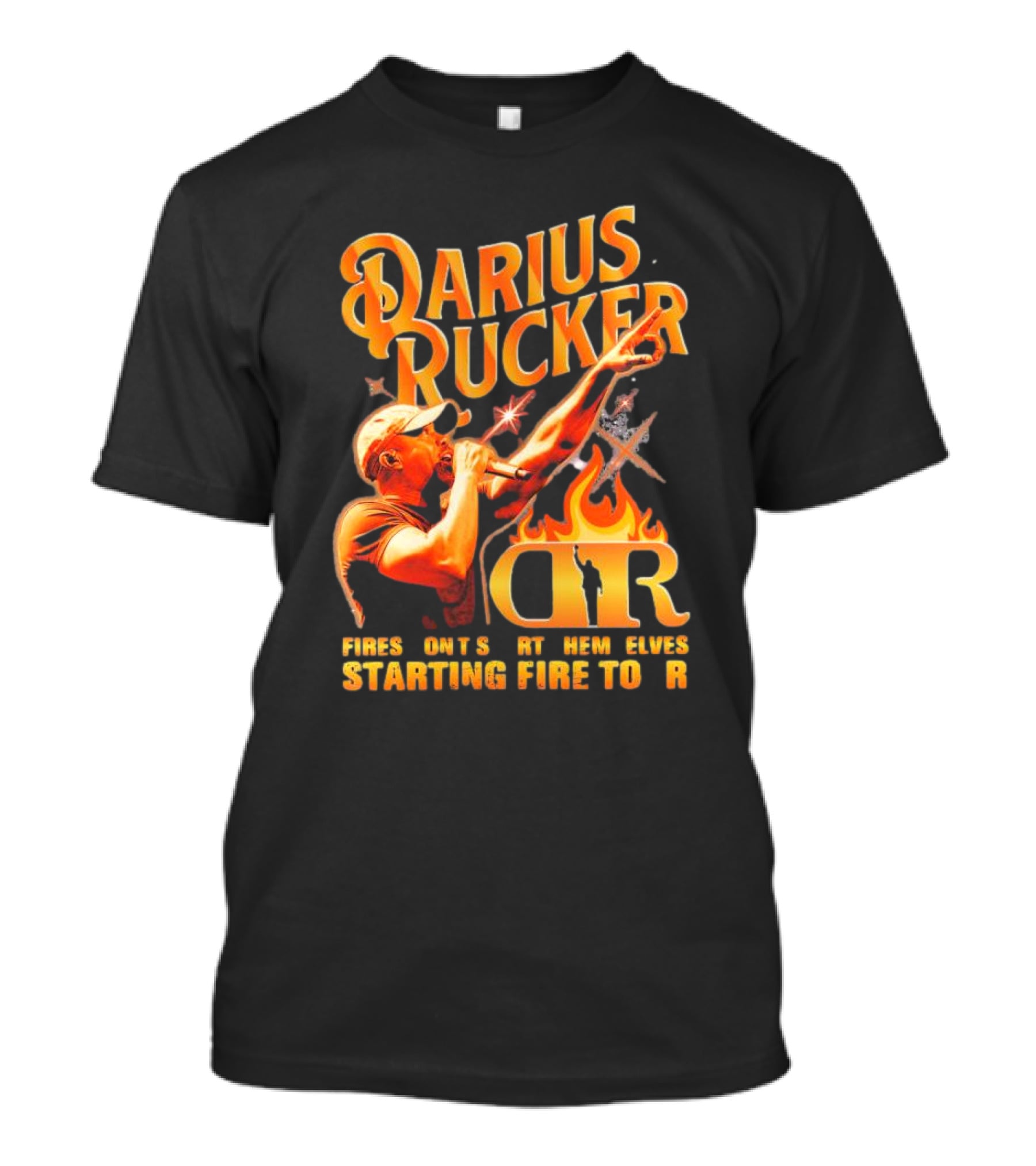 Darius Rucker Fires Don't Start Themselves Starting Fire Tour T-Shirt