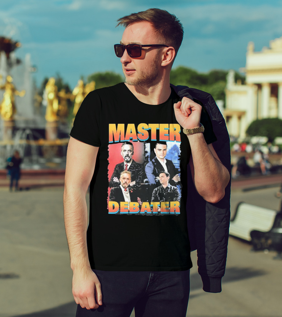 Memeabletees Master Debater Political Commentary Figures T-Shirt