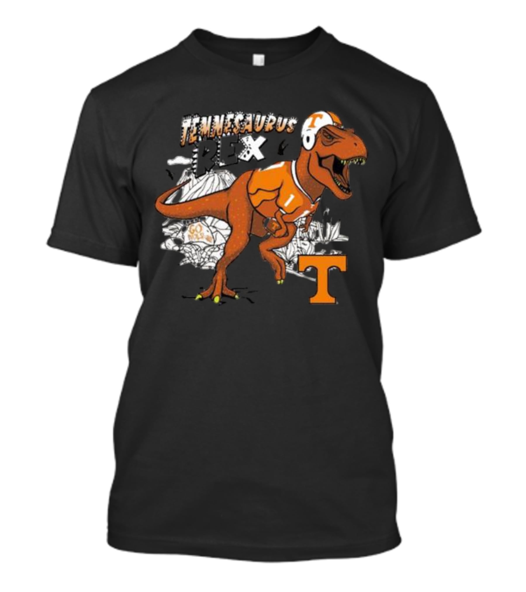 Tennesaurus Rex Football Dinosaur Tennessee Vols T-Shirt