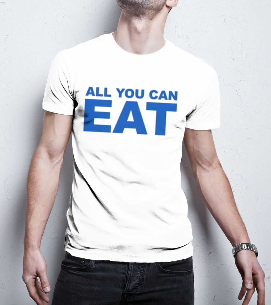Sappy All You Can Eat Blue Letters T-Shirt
