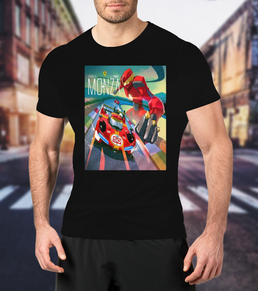 6 Hours Of Monza July 9 Ferrari Racing Robot T-Shirt