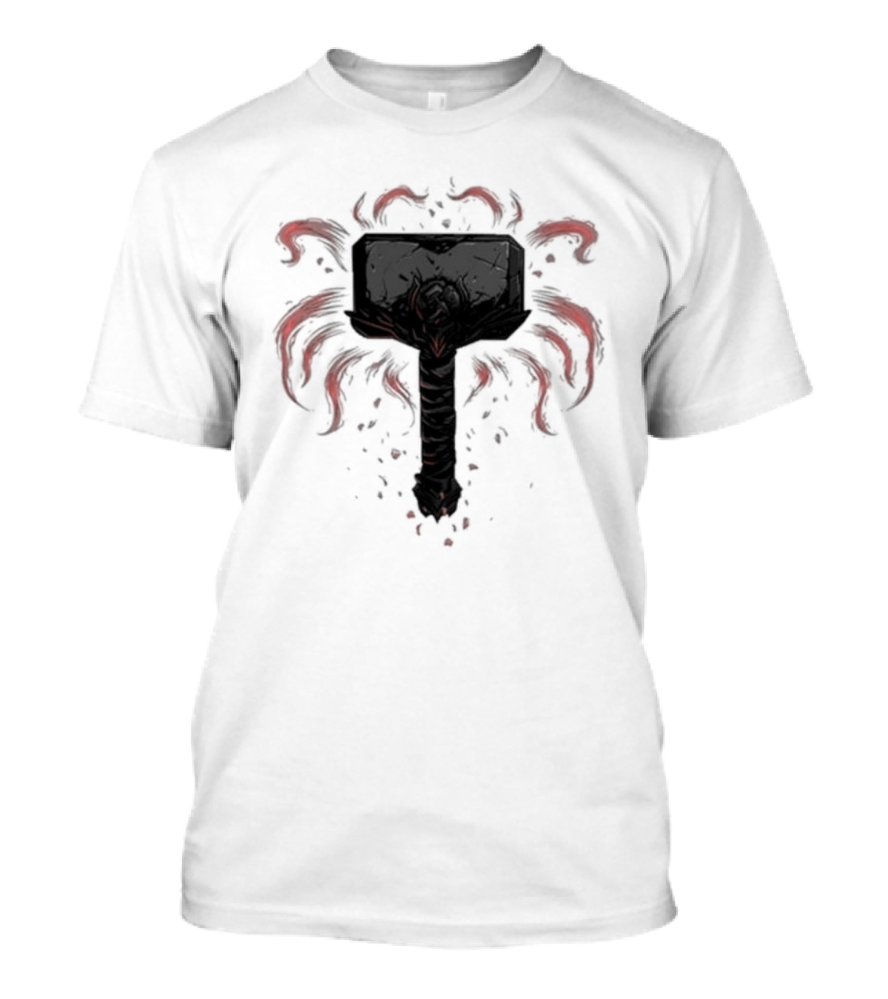 Hammer Of The Archangel With Red Fiery Aura T-Shirt