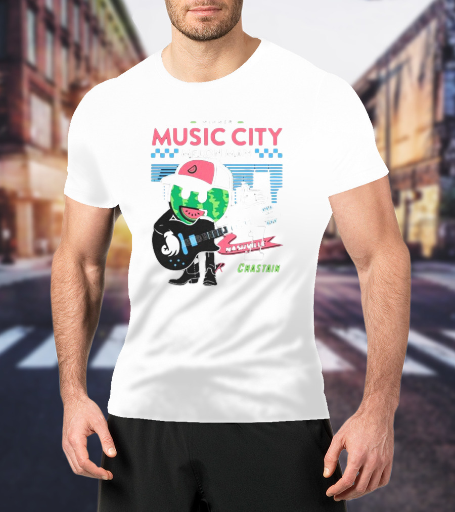 Winner Music City Melon Man Nashville Chastain T-Shirt