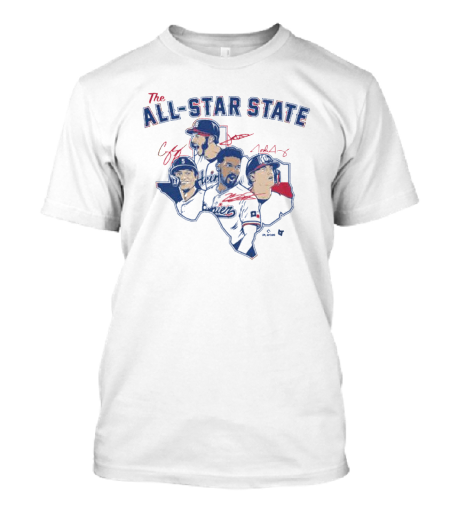 The All-Star State Texas Baseball Legends T-Shirt