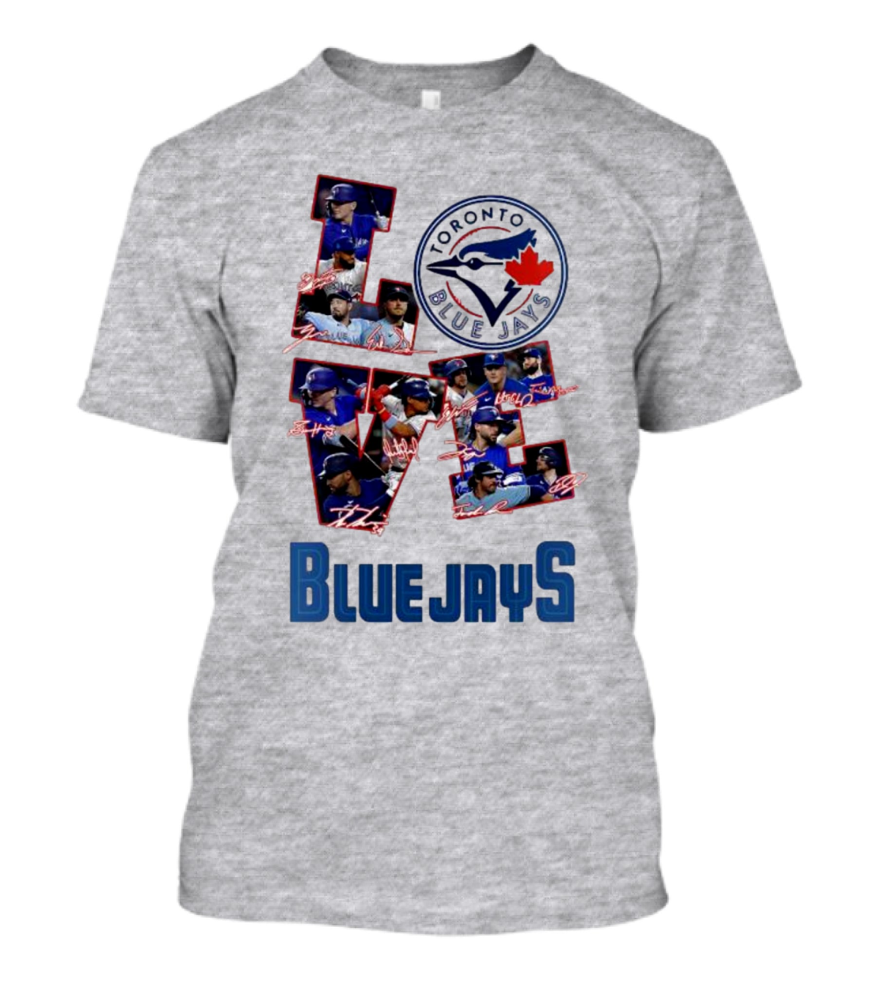 Toronto Blue Jays Love Team Signatures Baseball T-Shirt