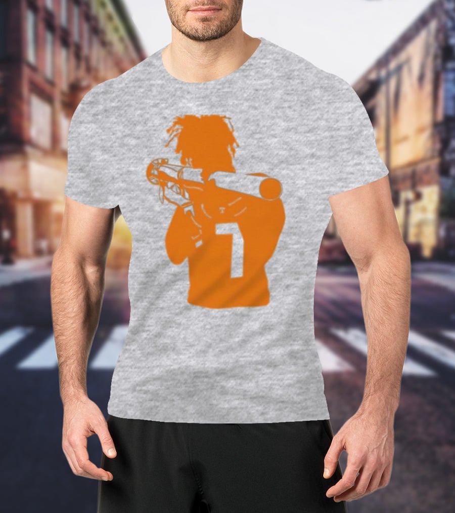 Bigorangeheupel Bazooka Joe 7 Football Player T-Shirt