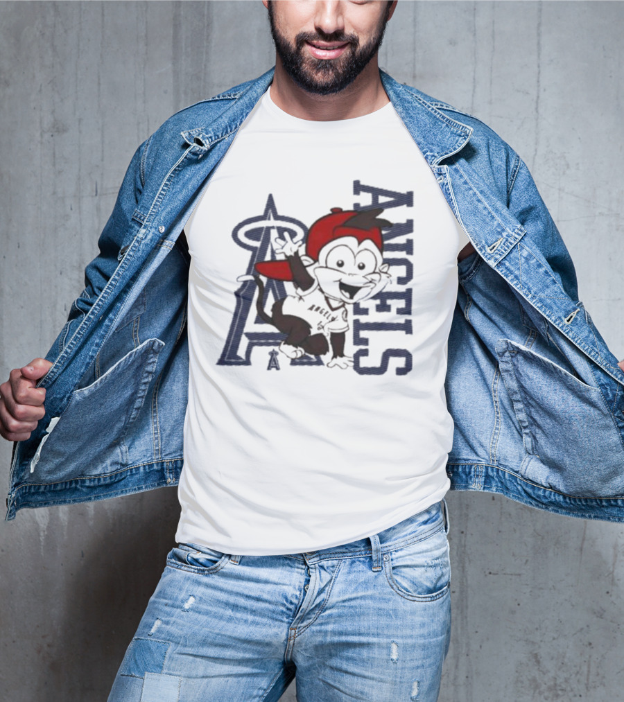 Infant Los Angeles Angels Red Mascot 2.0 Halo T-Shirt