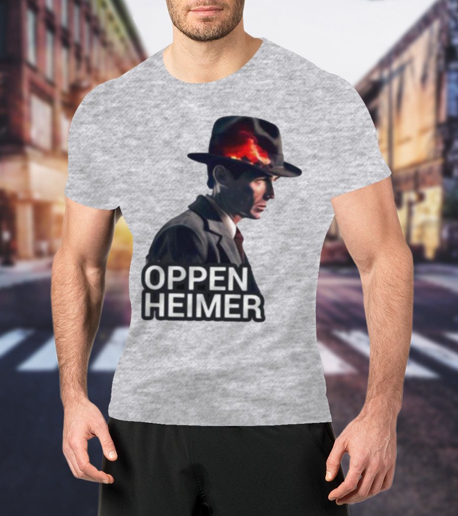 Oppenheimer Cillian Murphy Fiery Explosion Hat T-Shirt