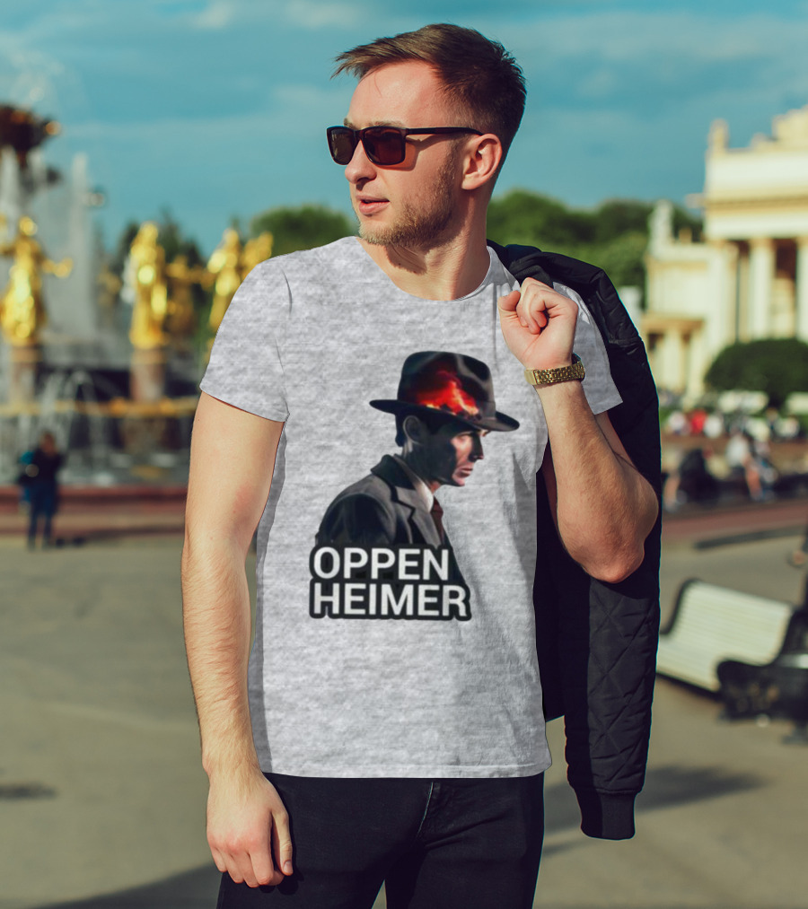 Oppenheimer Cillian Murphy Fiery Explosion Hat T-Shirt