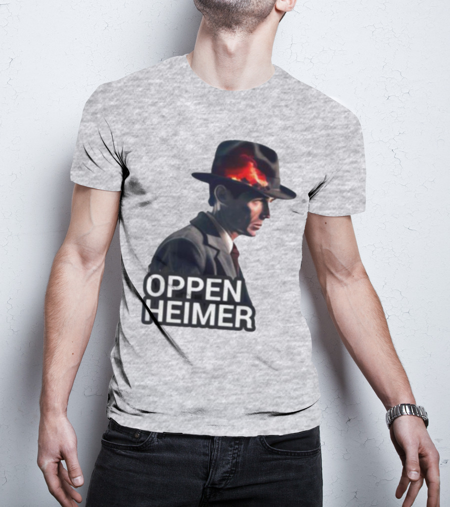 Oppenheimer Cillian Murphy Fiery Explosion Hat T-Shirt