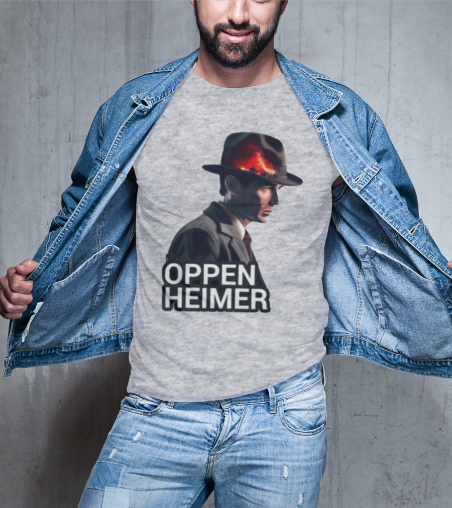 Oppenheimer Cillian Murphy Fiery Explosion Hat T-Shirt