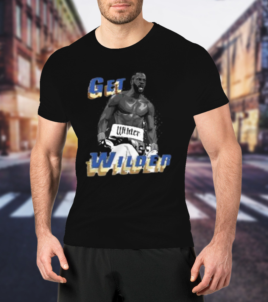 Get Wilder Boxer Roaring With Boxing Gloves T-Shirt