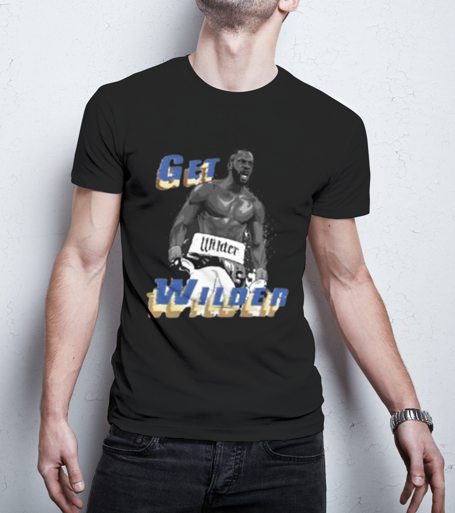Get Wilder Boxer Roaring With Boxing Gloves T-Shirt