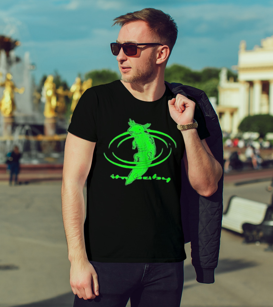I'M Baby By Dogecore Axolotl Neon Green T-Shirt