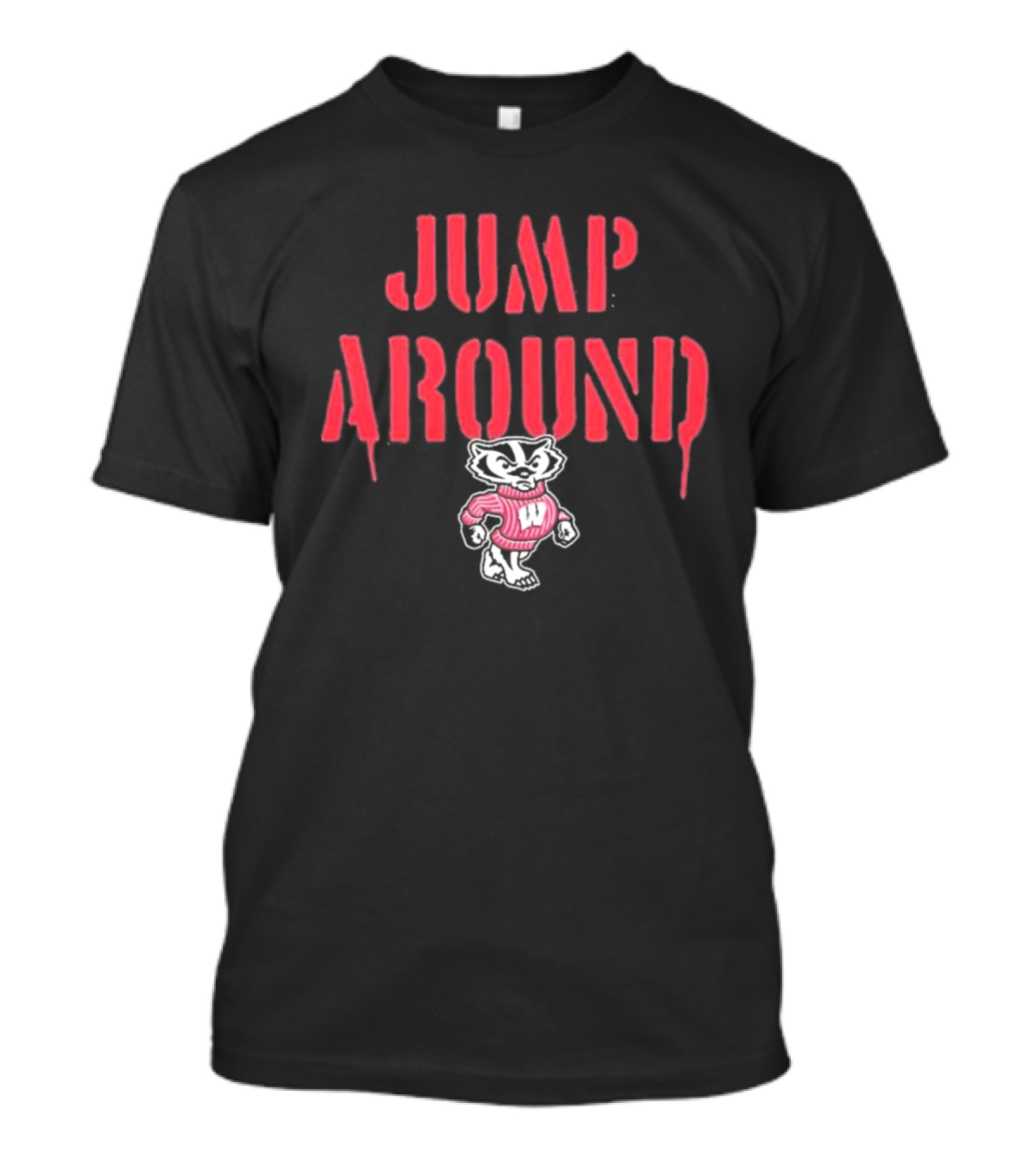 Wisconsin Badgers Hometown Collection Jump Around Bucky Badger T-Shirt